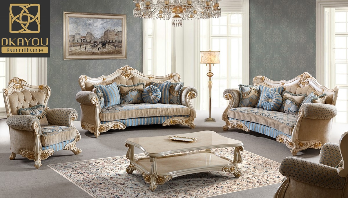 Set Sofa Ruang Tamu Mewah Terbaru Jepara Catarina Dkayou Furniture
