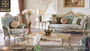 Set Sofa Ruang Tamu Modern Viktorian Ukiran Jepara Klasik