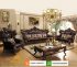 Sofa Mewah Klasik Romawi Leather Brown SKSRT683